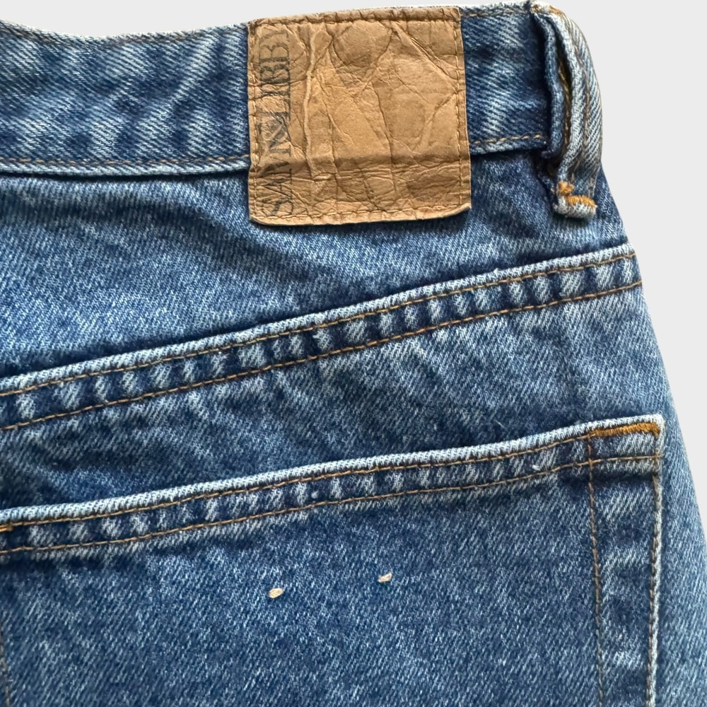 Sam & Libby Vintage 90s High Waisted Straight Leg Blue Mom Jeans Sz 8 Grunge - Picture 4 of 13